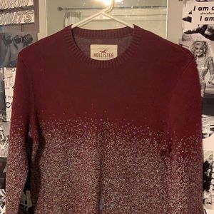Maroon and Gray Sweater